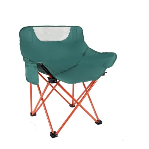 LOCKLGFMCZ Outdoor Klappstuhl Tragbarer Hocker Strand Camping Leichter Klappbarer Runder Mondstuhl Klappstühle(Green) von LOCKLGFMCZ