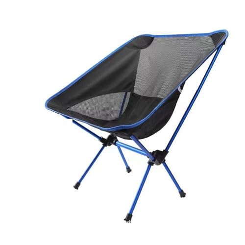 LOCKLGFMCZ Outdoor Moon Chair Camping Klappstuhl Tragbarer Freizeit-Liegestuhl Ultraleichter aus Aluminiumlegierung Klappstühle(Blue) von LOCKLGFMCZ