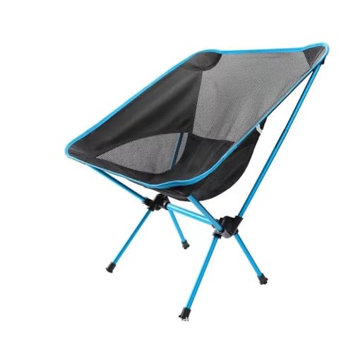 LOCKLGFMCZ Outdoor Moon Chair Camping Klappstuhl Tragbarer Freizeit-Liegestuhl Ultraleichter aus Aluminiumlegierung Klappstühle(Sky blue) von LOCKLGFMCZ