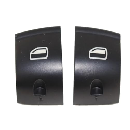 LOCKLGFMCZ Paar Fensterschalterabdeckung for Audi A6 C6 04-11 A4 B6 B7 00-07 Fensterheberknopfschalter Konsolenabdeckungskappen Fahrzeug-Bedientasten von LOCKLGFMCZ