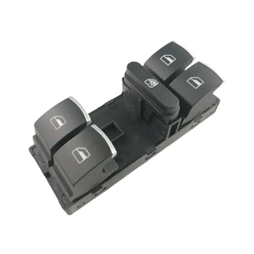 LOCKLGFMCZ Passend for VW Touran Tiguan Passat B6 B7 CC Golf Mk5 MK6 Jetta III Fahrerseite Master Window Controller Schalter Chrom 5ND959857 Fahrzeug-Bedientasten von LOCKLGFMCZ