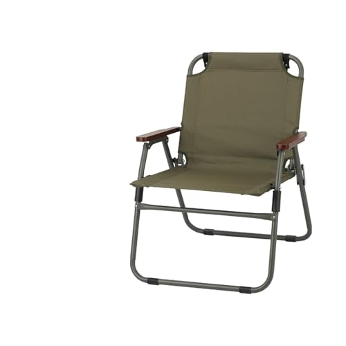 LOCKLGFMCZ Stuhl Camping Picknick Angeln Strand Liege Outdoor Klappstuhl Klappstühle(Army green) von LOCKLGFMCZ