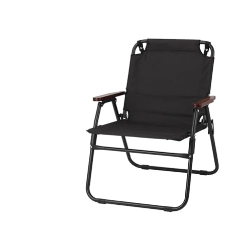 LOCKLGFMCZ Stuhl Camping Picknick Angeln Strand Liege Outdoor Klappstuhl Klappstühle(schwarz) von LOCKLGFMCZ