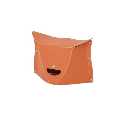 LOCKLGFMCZ Tragbarer Klapphocker – Kompakter Ministuhl for Reisen, Camping & Zuhause Klappstühle(Orange) von LOCKLGFMCZ