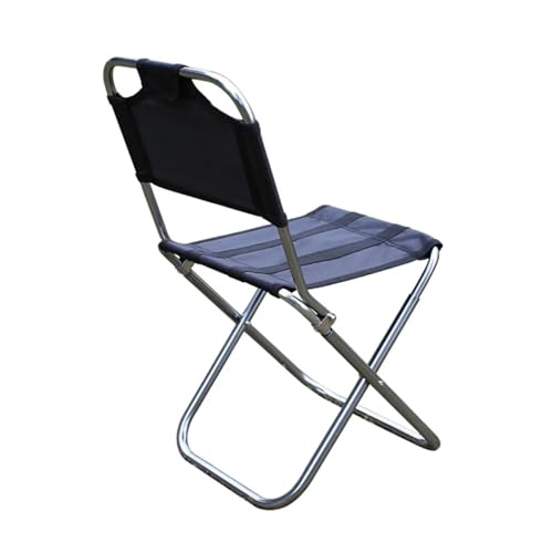 LOCKLGFMCZ Tragbarer Klappstuhl, universelle Sitzbeschläge, Outdoor-Angelstühle, Wandern, Camping, Grillsitzbeschlag, Gartenmöbel Klappstühle(Black 34X23.5X27cm) von LOCKLGFMCZ