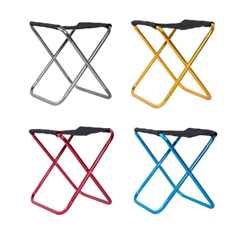 LOCKLGFMCZ Tragbarer Klappstuhl, universelle Sitzbeschläge, Outdoor-Angelstühle, Wandern, Camping, Grillsitzbeschlag, Gartenmöbel Klappstühle(Red) von LOCKLGFMCZ