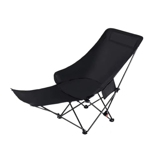 LOCKLGFMCZ Tragbarer Klappstuhl for den Außenbereich mit Fußstütze und Aufbewahrungstasche – Leichter Camping-Picknick-Strandsitz Klappstühle(2-With leg support) von LOCKLGFMCZ