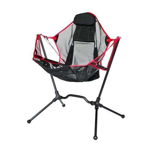 LOCKLGFMCZ Tragbarer Outdoor-Camping-Schaukelstuhl, leicht, langlebig, stabil, Klappstuhl, atmungsaktives Netzgewebe, cooler Sommerstuhl Klappstühle(02) von LOCKLGFMCZ