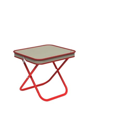 LOCKLGFMCZ Tragbarer multifunktionaler Klappstuhl for Picknicks im Freien, Camping, ultraleichter Angelhocker, Reisehocker, Angelzubehör Klappstühle(Red) von LOCKLGFMCZ