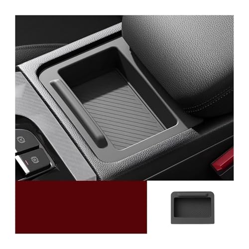 LOCKMEIHUA Für A*UDI Q5 2018-2024 Armlehne Box Lagerung Box Lagerung Box Auto Innen Zubehör Armlehnenbezüge für Autos(Black) von LOCKMEIHUA