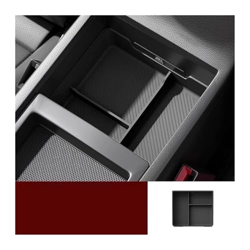 LOCKMEIHUA Für A*UDI Q5 2018-2024 Q5sportback RSQ5 SQ5 Auto Innen Lagerung Box Armlehnenbezüge für Autos(Black) von LOCKMEIHUA