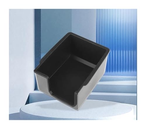 LOCKMEIHUA Für Model3/Y Tesla Central Control Aufbewahrungsbox Tesla Silikon Doppelschicht-Aufbewahrungsbox Automontierte Waren Armlehnenbezüge für Autos(Black Separate,B) von LOCKMEIHUA