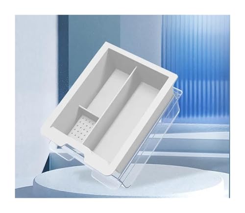 LOCKMEIHUA Für Model3/Y Tesla Central Control Aufbewahrungsbox Tesla Silikon Doppelschicht-Aufbewahrungsbox Automontierte Waren Armlehnenbezüge für Autos(White Separate,A) von LOCKMEIHUA