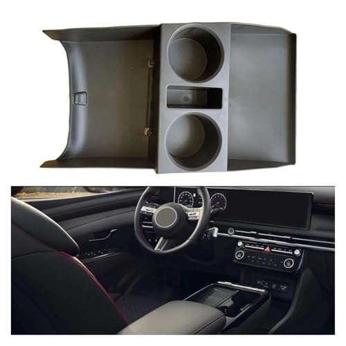 LOCKMEIHUA Für Tucson NX4 2025 2026 Auto Armlehne Unter Lagerung Box Zentrale Steuerung Organizer Halter Tablett Verstauen Armlehnenbezüge für Autos(B) von LOCKMEIHUA