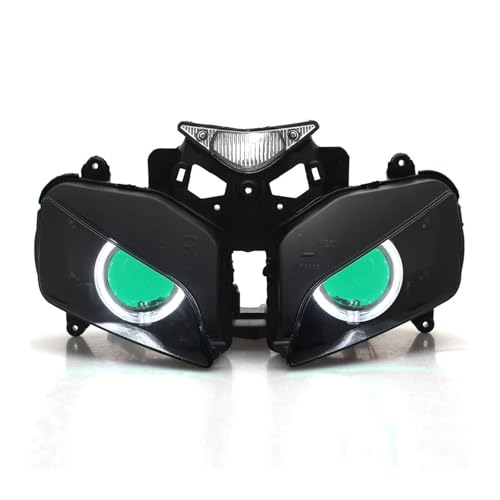 LOCKMEIHUA Motorradscheinwerfer Für H&onda Für CBR 1000RR CBR 1000 RR2004 2005 2006 2007 Spezielle Motorradscheinwerfer Wasserdicht Stoßfest Und Langlebig (White Green) von LOCKMEIHUA