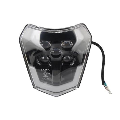 LOCKMEIHUA Motorradscheinwerfer Für K&TM Für EXC EXCF SX SXF XC XCF XCW 125 150 250 350 450 530 2018-2023 Modifizierte Motorradscheinwerfer Coole Form Verbesserte Klarheit Der Nachtbeleuchtung von LOCKMEIHUA