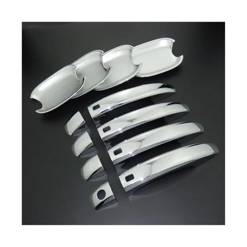 LOCKMEIHUA Türgriffabdeckung Für A*UDI Für A4 B8 Q3 Q5 2008 2009 2010 2011 2012 2013 2014 2015 2016 2017 Chrom Auto Seite Tür Griff + Tür Schüssel Abdeckung Trim (Covers Complete) von LOCKMEIHUA