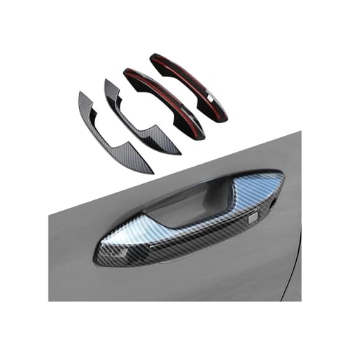 LOCKMEIHUA Türgriffabdeckung Für B&YD Für Atto3 Atto 3 2022 2023 2024 Auto Außentürgriff Abdeckung Aufkleber Trim Nachahmung Carbon Faser Dekoration RHD/LHD (LHD a Set) von LOCKMEIHUA