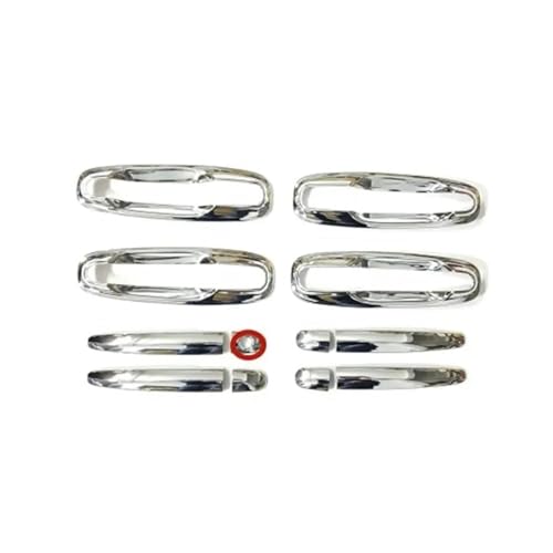 LOCKMEIHUA Türgriffabdeckung Für C&hevy Für Optra Lacetti Für Daewoo Nubira 2005~2016 Chrom-Außentürgriffabdeckung Schüsselverkleidung Farbe: Silber (Silver 1 Keyhole) von LOCKMEIHUA