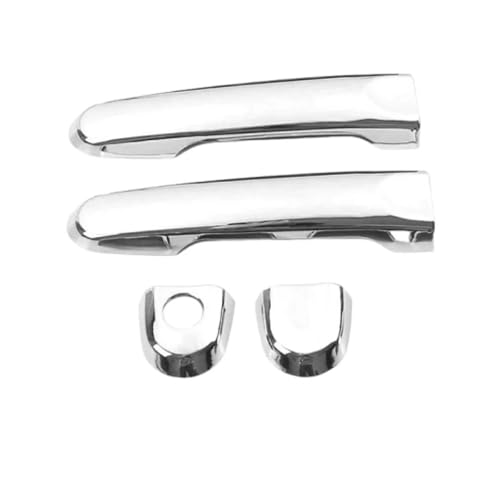 LOCKMEIHUA Türgriffabdeckung Für Juke YF15 2010-2019 Für I&nfiniti Für ESQ Kunststoff Auto Modifikation Zubehör Türgriff Schüssel Abdeckung Trim Paste Stil (Chrome Single-Hole) von LOCKMEIHUA