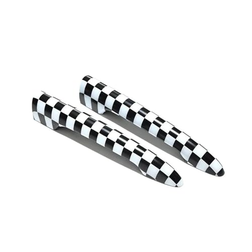 LOCKMEIHUA Türgriffabdeckung Für M&ini Für JCW Für F54 R55 Dekoration Auto Kofferraum Hintertürgriff Aufkleber Abdeckung Zubehör 2 Teile/Satz (Grid,R55) von LOCKMEIHUA