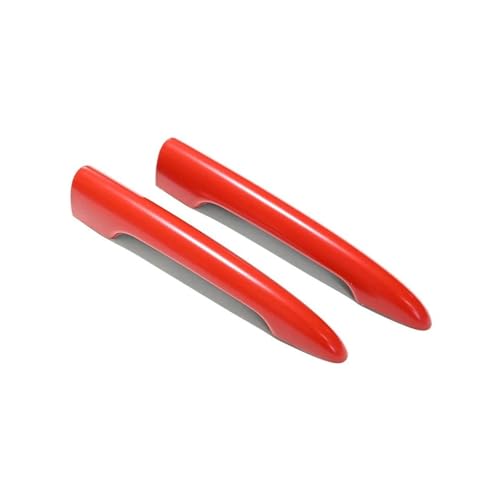 LOCKMEIHUA Türgriffabdeckung Für M&ini Für JCW Für F54 R55 Dekoration Auto Kofferraum Hintertürgriff Aufkleber Abdeckung Zubehör 2 Teile/Satz (Red,R55) von LOCKMEIHUA