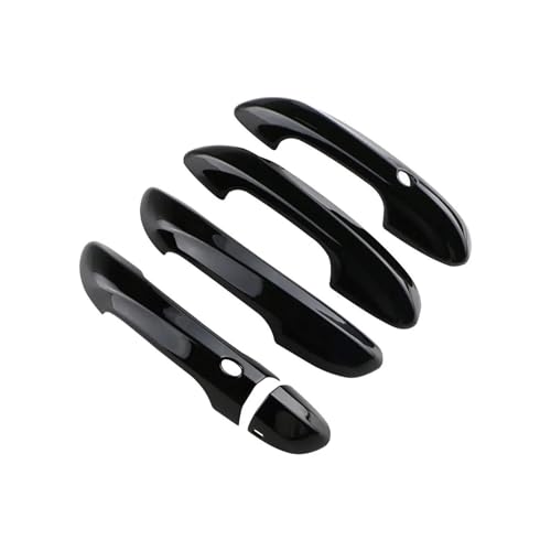 LOCKMEIHUA Türgriffabdeckung Für MG Für 4 EV Mulan 2022 2023 2024 LHD Türgriffabdeckung Ziergriffe Aufkleber Dekoration Abdeckung Styling Zubehör (Carbon Fiber Black) von LOCKMEIHUA