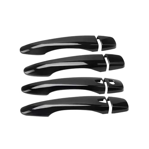 LOCKMEIHUA Türgriffabdeckung Für N&issan Für Rogue Murano Maxima 1 Set Auto Außentürgriffabdeckung Trim Fit Glossy Black ABS von LOCKMEIHUA