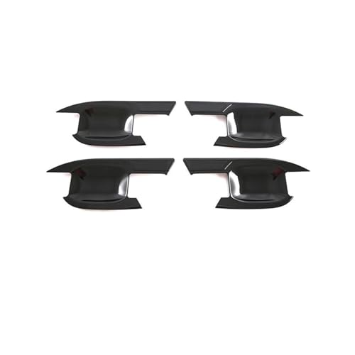 LOCKMEIHUA Türgriffabdeckung Für Santa Fe MX5 2024 Auto Außen Tür Griff Schutzhülle ABS Material Auto Modifikation Teile (Bright Black) von LOCKMEIHUA