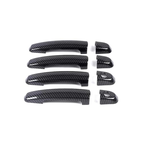 LOCKMEIHUA Türgriffabdeckung Für Suzuki Für Swift Maruti DZire 2011 2012 2013 2014 2015 2016 Chrom Smart Türgriff Autoabdeckung Schutzzubehör Aufkleber (2 Keyhole Carbon) von LOCKMEIHUA