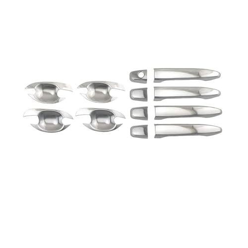 LOCKMEIHUA Türgriffabdeckung Für Wish XE10 2003 2004 2005 2006 2007 2008 2009 Carbon Fiber Türgriff Bowl Cover Trim Chrom Dekoration (B Chrome) von LOCKMEIHUA