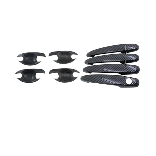 LOCKMEIHUA Türgriffabdeckung Für Wish XE10 2003 2004 2005 2006 2007 2008 2009 Carbon Fiber Türgriff Bowl Cover Trim Chrom Dekoration (L Carbon) von LOCKMEIHUA