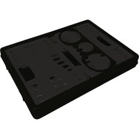 Klappbox L485xB345xH230mm Inh.35l m.2 Griffen u.Flaschenhalter schwarz-grau von LOCKWEILER