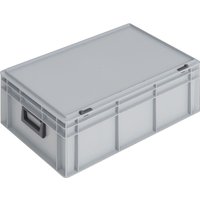 Ku.-Koffer L600xB400xH233mm pp 2 Griffe Schiebeverschluss grau 42l Lockweiler von LOCKWEILER
