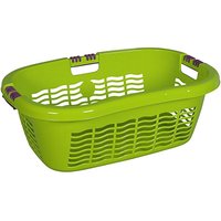 Wäschekorb Ergo mit Softgriff 65x45x25cm limone von LOCKWEILER