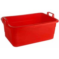 Wanne eckig 50 cm/26 l rot hochstehende Griffe von LOCKWEILER