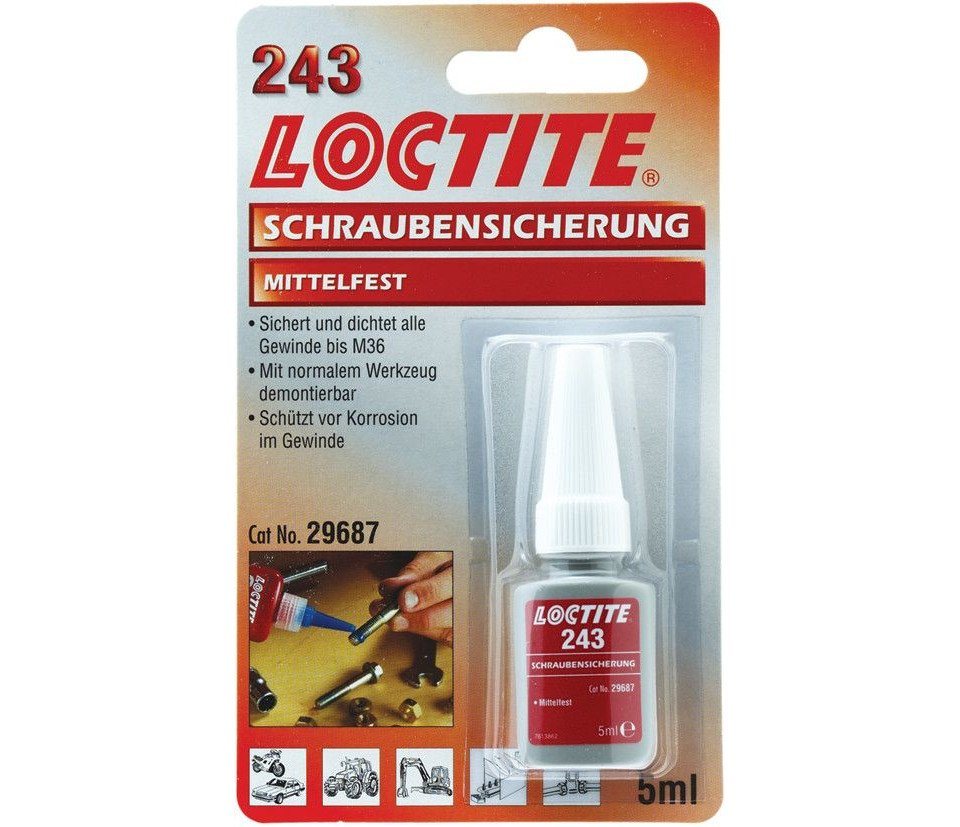 LOCTITE Bastelkleber Loctite 243 Schraubensicherung 5 ml LOCTITE Bastelkleber Loctite 243 Schraubensicherung 5 ml von LOCTITE