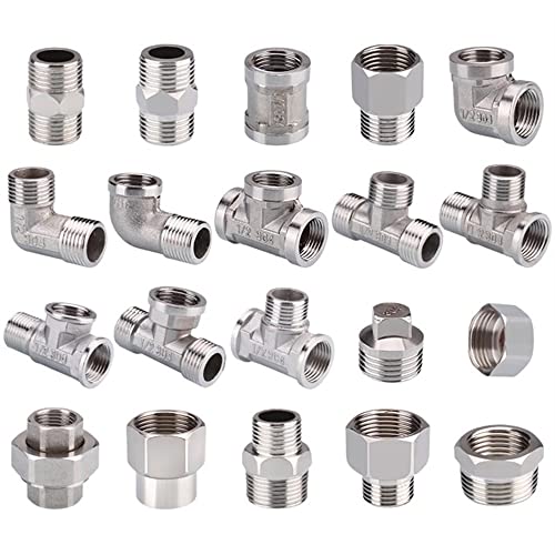 1 Stück 1/2 3/4 Innen- und Außengewinde Rohrverschraubungen T-Stück Typ Reduzierung Edelstahl Ellenbogen Stoßverbindung Adapter Adapter Koppler Sanitärarmaturen ( Color : 04 to 06 Female Male-01 ) von LOEASE