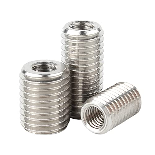 5 stücke Innen Außengewinde Adapter Schraube Muttern Einsatz Hülse Konverter Mutter Koppler 304 Edelstahl M2 M3 M4 M5 M6 (Color : Length 10mm, Size : M2-M5 (5pcs)) von LOEASE
