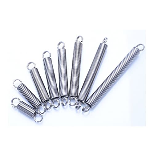 LOEASE 10 Stück Ringhaken Zugfeder Drahtdurchmesser 1,0 mm Außendurchmesser 8 mm/10 mm Zugfeder Rückzugsfeder Spotware (Size : 60mm, Color : 8MM_1.0MM) von LOEASE