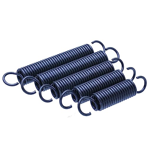 LOEASE 2 Teile/los 3mm Zugfeder WD 3mm OD 20mm Länge 70-140mm Schwarz Stahl Verlängerung zugfeder Mit Haken (Size : 90mm, Color : 20MM_3MM) von LOEASE