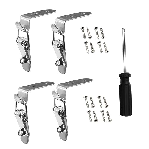 LOEASE 4 Stück Entenmund-Schnalle, Geschenk-Koffer, Koffer, Schnalle, Klemme, Clip, Verriegelung, Schließbügel, für Schrank/Holzkiste/Box/Truhe (Size : Style A-4pcs) von LOEASE