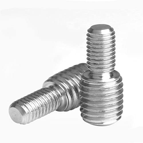 LOEASE 5 Stück 304 Edelstahl-Adapter Stecker auf Stecker Umwandlung Doppelkopf-Übertragungsschraube Bolzen M3 M4 M5 M6 M8 (Size : 5pcs M6x10-M10x10) von LOEASE