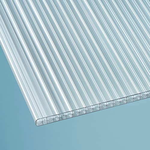 Löffert® 16mm Stegplatte X-Struktur | klar, 1200 x 4000 mm | Polycarbonat | Überdachung | ALLE Strukturen & Größen + ALU-Profile + Zubehör von Löffert