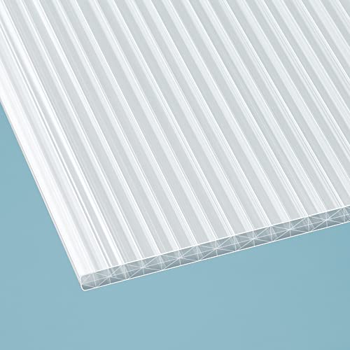 Löffert® 16mm Stegplatte X-Struktur | opal-weiß, 1200 x 3500 mm | Polycarbonat | Überdachung | ALLE Strukturen & Größen + ALU-Profile + Zubehör von Löffert