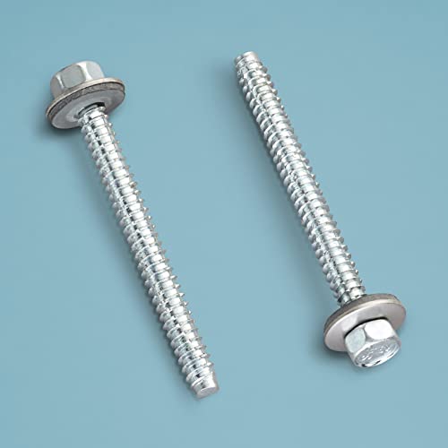 Löffert® 6,3 x 64 mm | 25 Stück V2A-Schrauben (Sechskant) für Metall-Unterkunstruktion | Aluminium-Profile & Zubehör für 16mm Stegplatte von Löffert