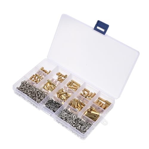 LOEFLIFA 1 Satz Standoffs und Schrauben Mutter Sortiment Kit für Pcb Baugruppen und Platzsparend für Computergehäuse und Elektronikprojekte LOEFLIFA 1 Satz Standoffs und Schrauben Mutter Sortiment Kit für Pcb Baugruppen und Platzsparend für Computergehäuse und Elektronikprojekte von LOEFLIFA
