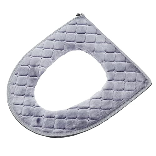 LOEFLIFA 1Stück Verdickte Wc Sitz Matte Warmes Toilettensitz Pad aus Weichem Material Rutschfester Bezug für Badezimmer Pflegeleicht für Toiletten von LOEFLIFA