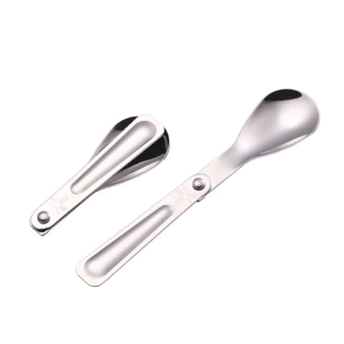 LOEFLIFA 2 STÜCK Teiliges Faltbares Reisebesteck aus Edelstahl Kompakter Tragbarer Outdoor Löffel für Picknick Camping Vielseitig Einsetzbar Platzsparend und Robust LOEFLIFA 2 STÜCK Teiliges Faltbares Reisebesteck aus Edelstahl Kompakter Tragbarer Outdoor Löffel für Picknick Camping Vielseitig Einsetzbar Platzsparend und Robust von LOEFLIFA