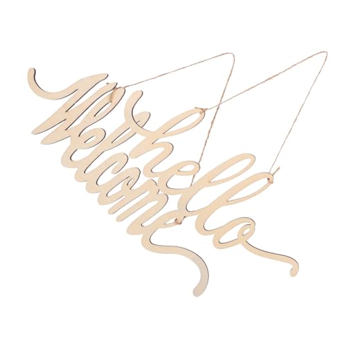 LOEFLIFA 2 Sätze Holz Buchstaben Dekoration Welcome Cutout Türschild Kreative Hängende Holzschilder Für Haustür Party Rustikale Wohnkultur LOEFLIFA 2 Sätze Holz Buchstaben Dekoration Welcome Cutout Türschild Kreative Hängende Holzschilder Für Haustür Party Rustikale Wohnkultur von LOEFLIFA
